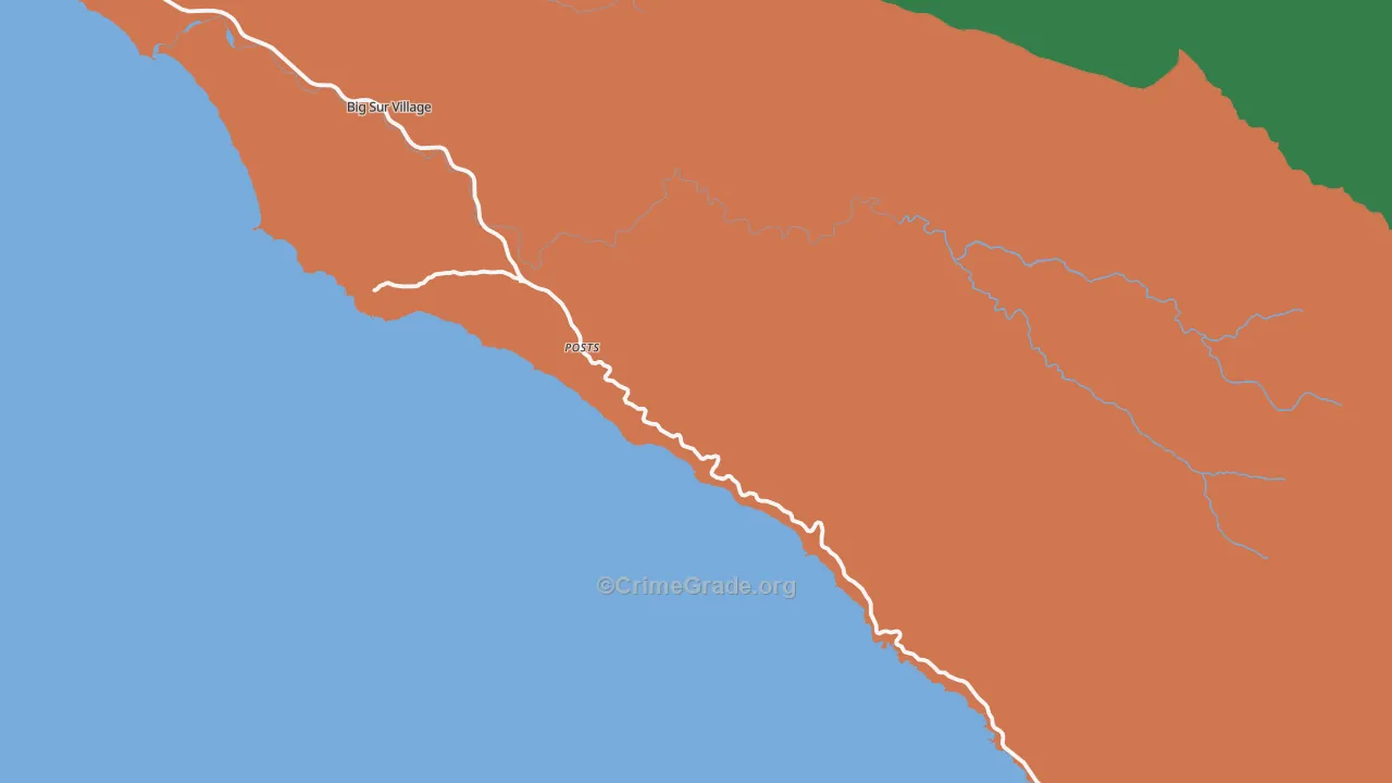 Posts, CA Map of Assault Rates