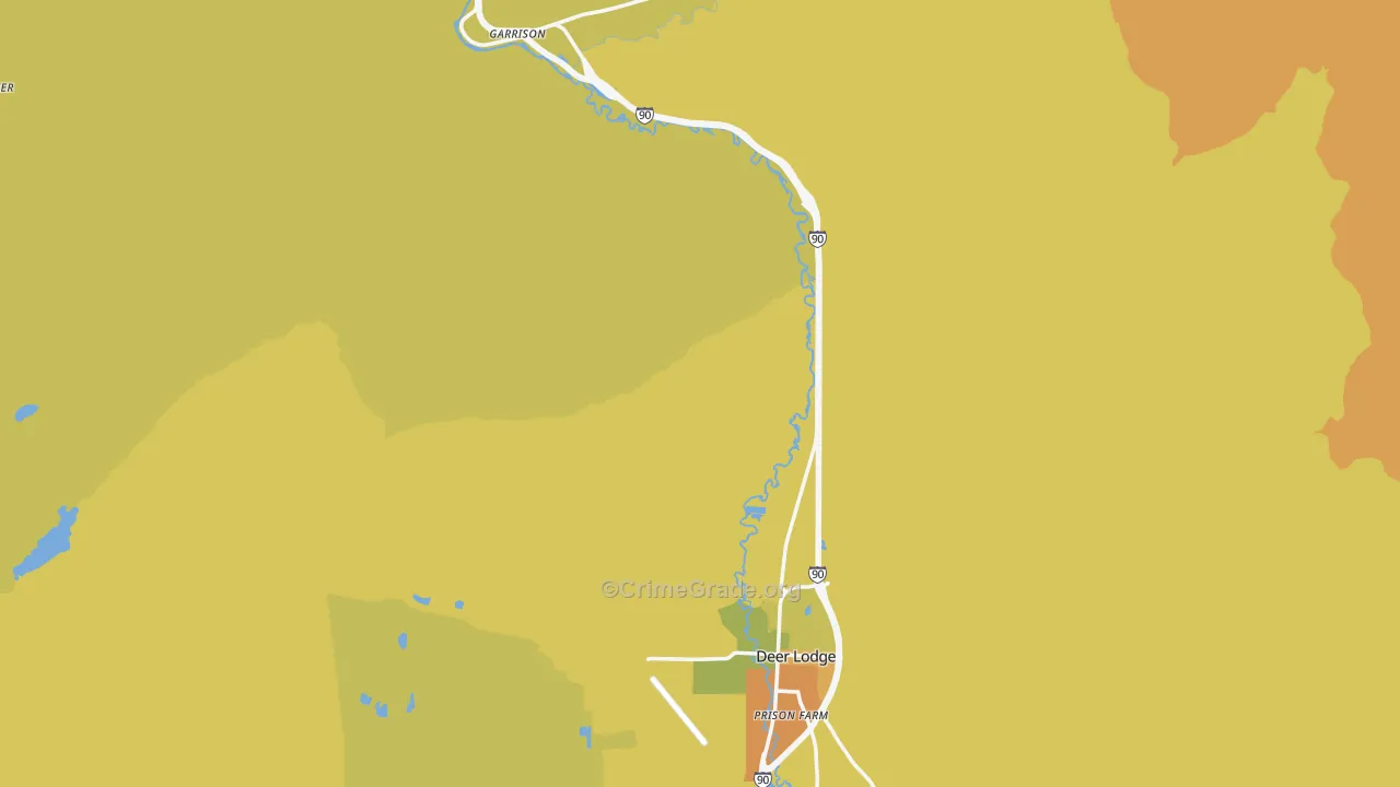 Powell County, MT Map of Assault Rates
