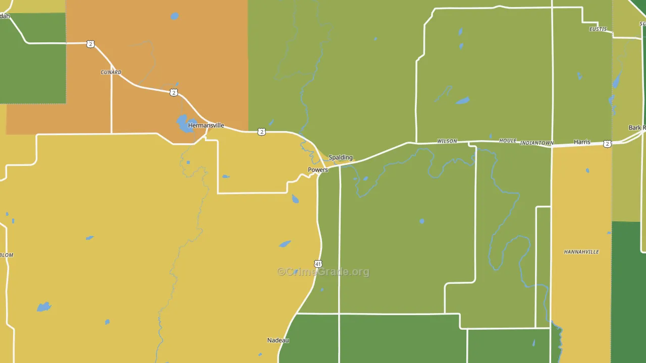 Powers, MI Map of Assault Rates