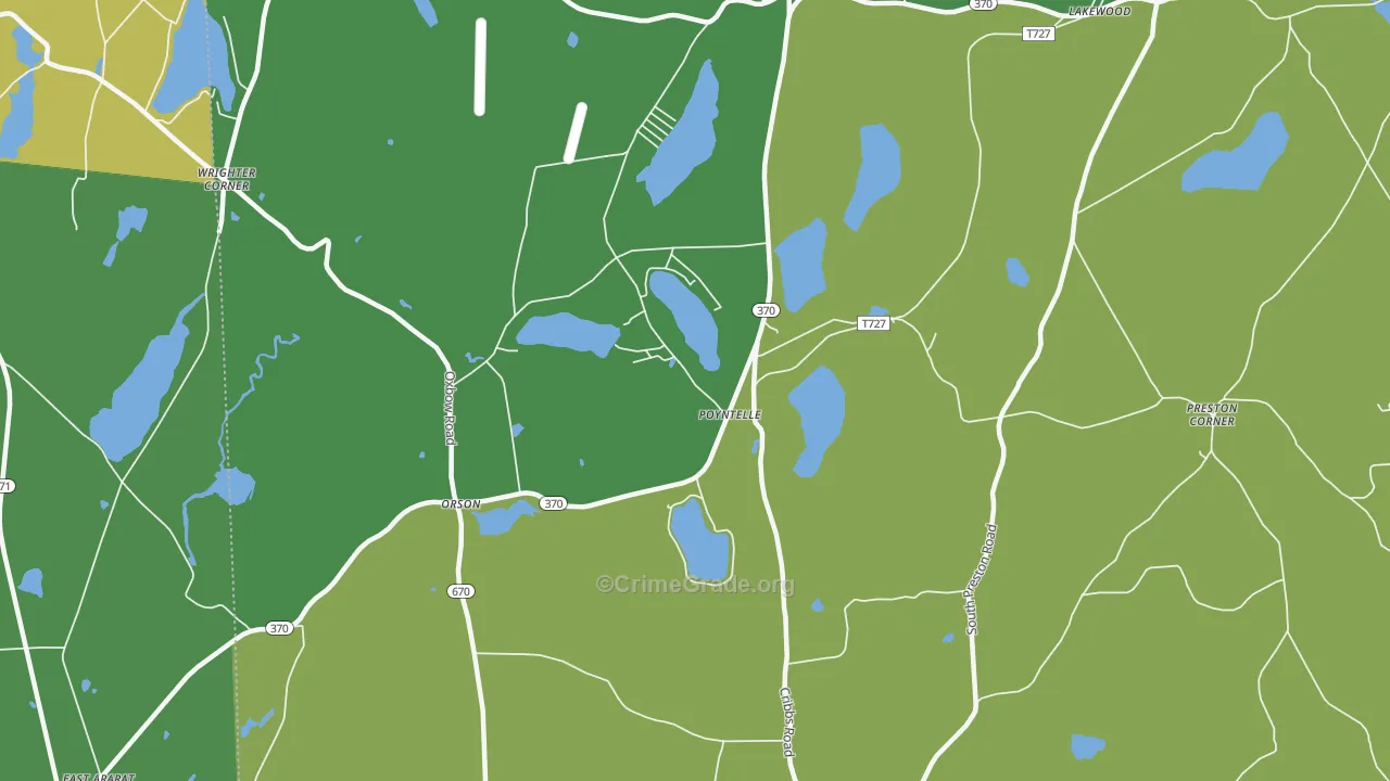 Poyntelle, PA Map of Assault Rates