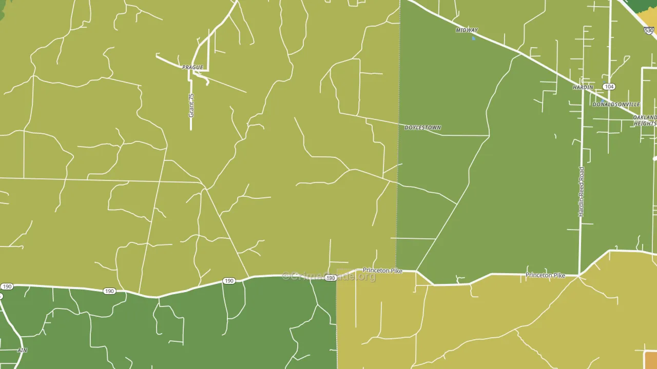 Prague, AR Map of Assault Rates