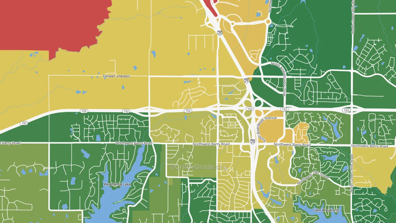 Prairie Point-Wildberry, Kansas City, MO Map of Assault Rates
