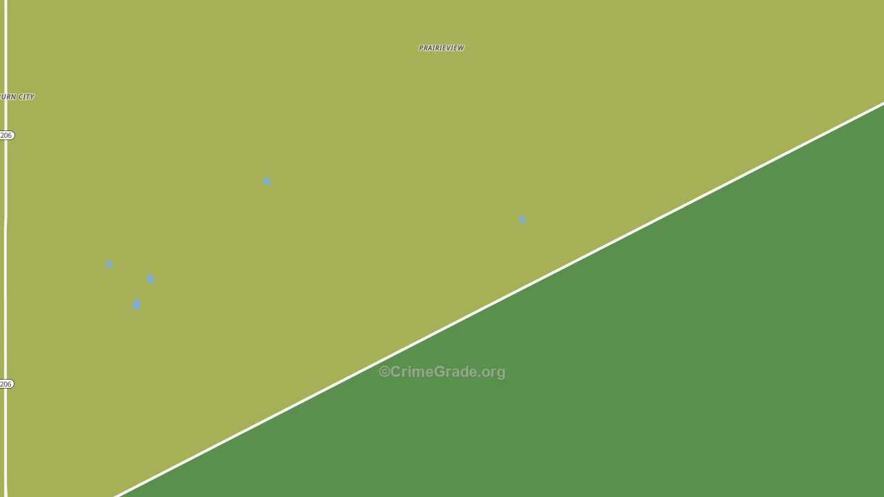 Prairieview, NM Map of Assault Rates