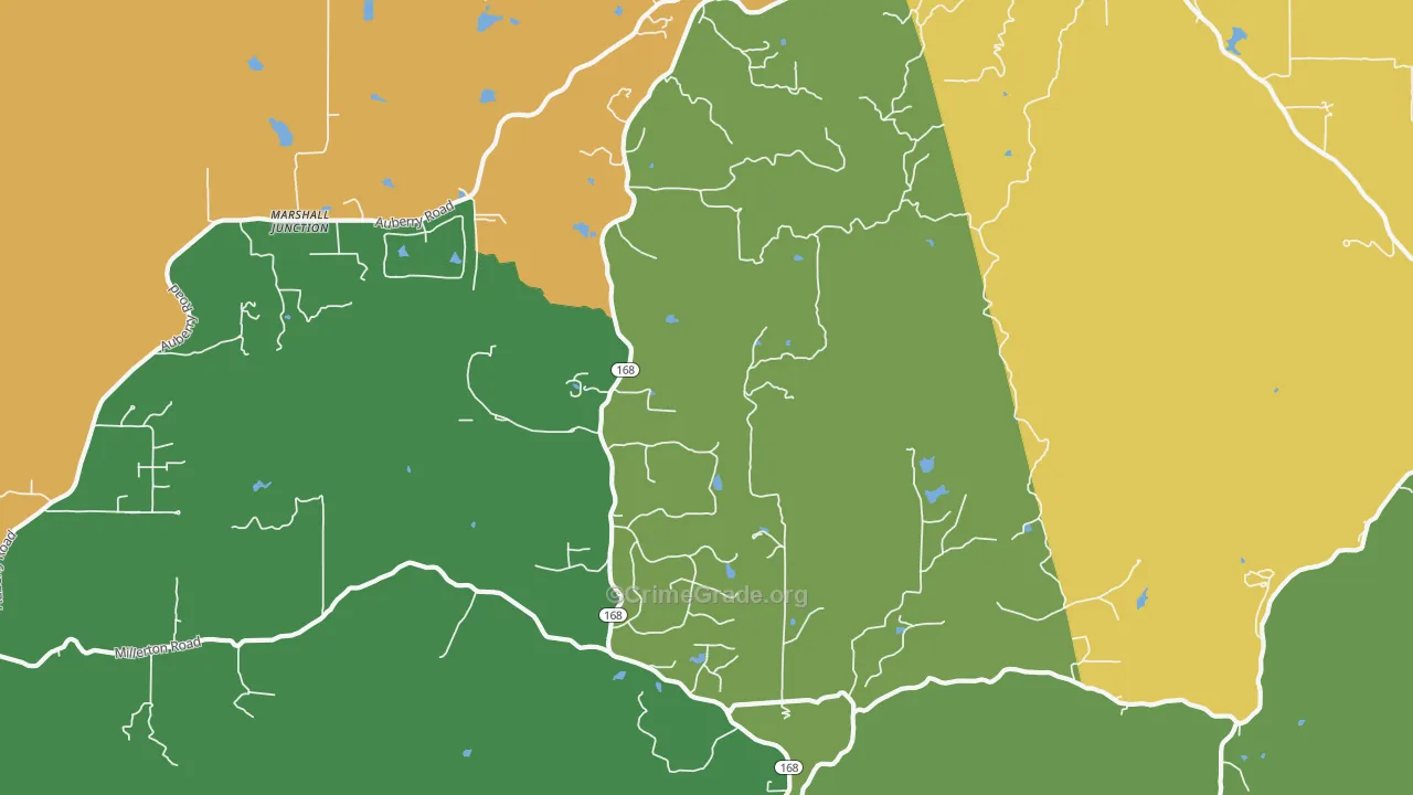 Prather, CA Map of Assault Rates