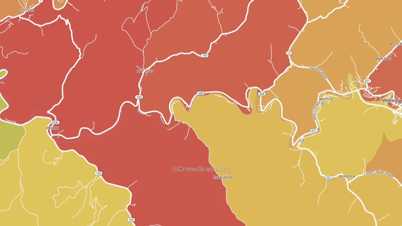 Premium, KY Map of Assault Rates