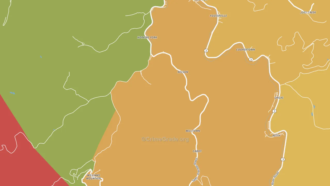 Prenter, WV Map of Assault Rates
