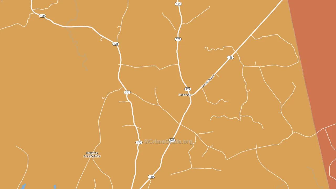 Prentiss, ME Map of Assault Rates