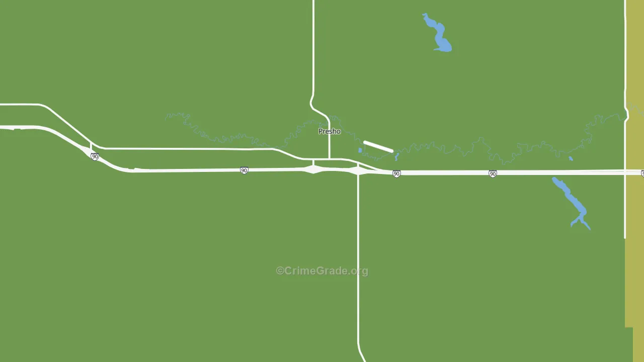 Presho, SD Map of Assault Rates