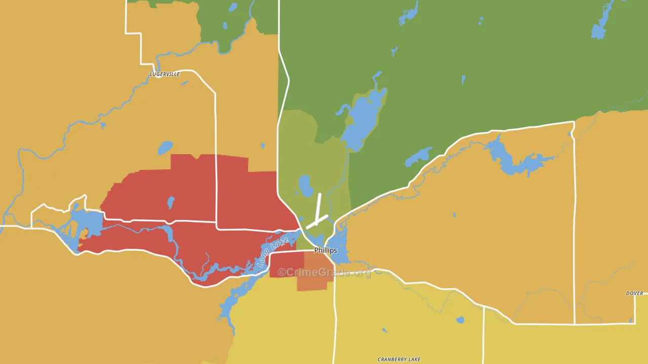 Price County, WI Map of Assault Rates