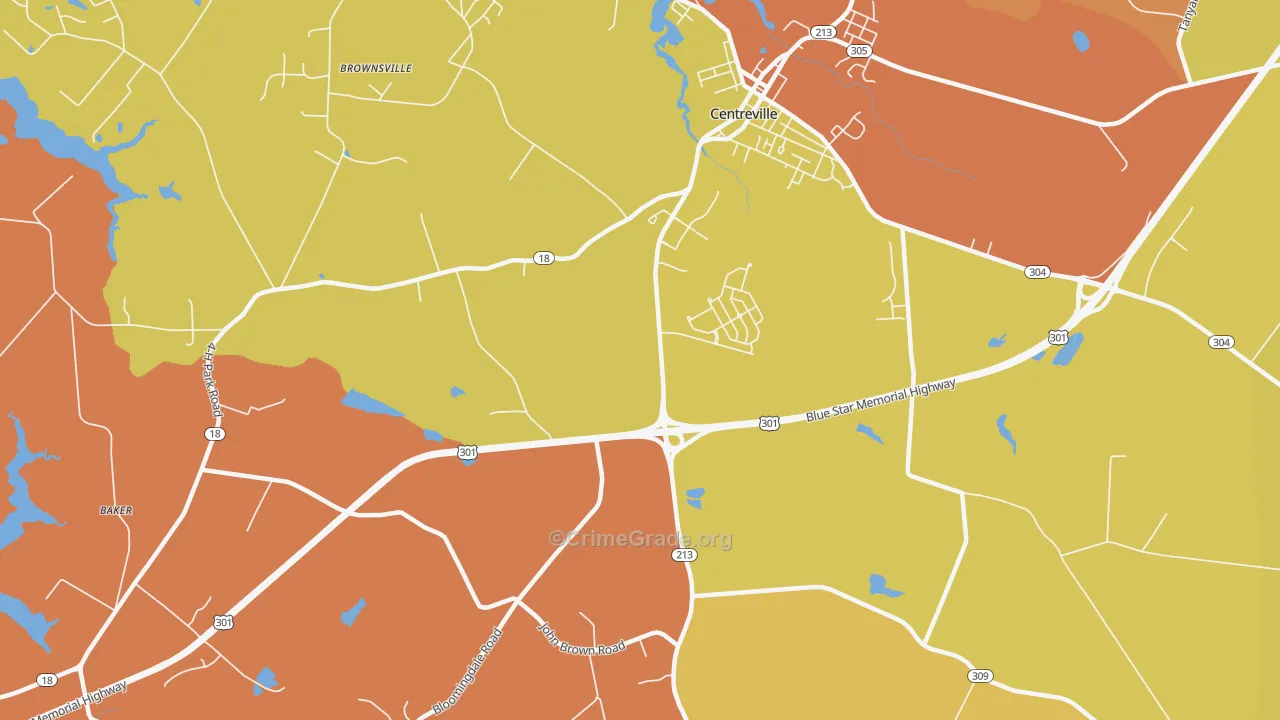Price, MD Map of Assault Rates