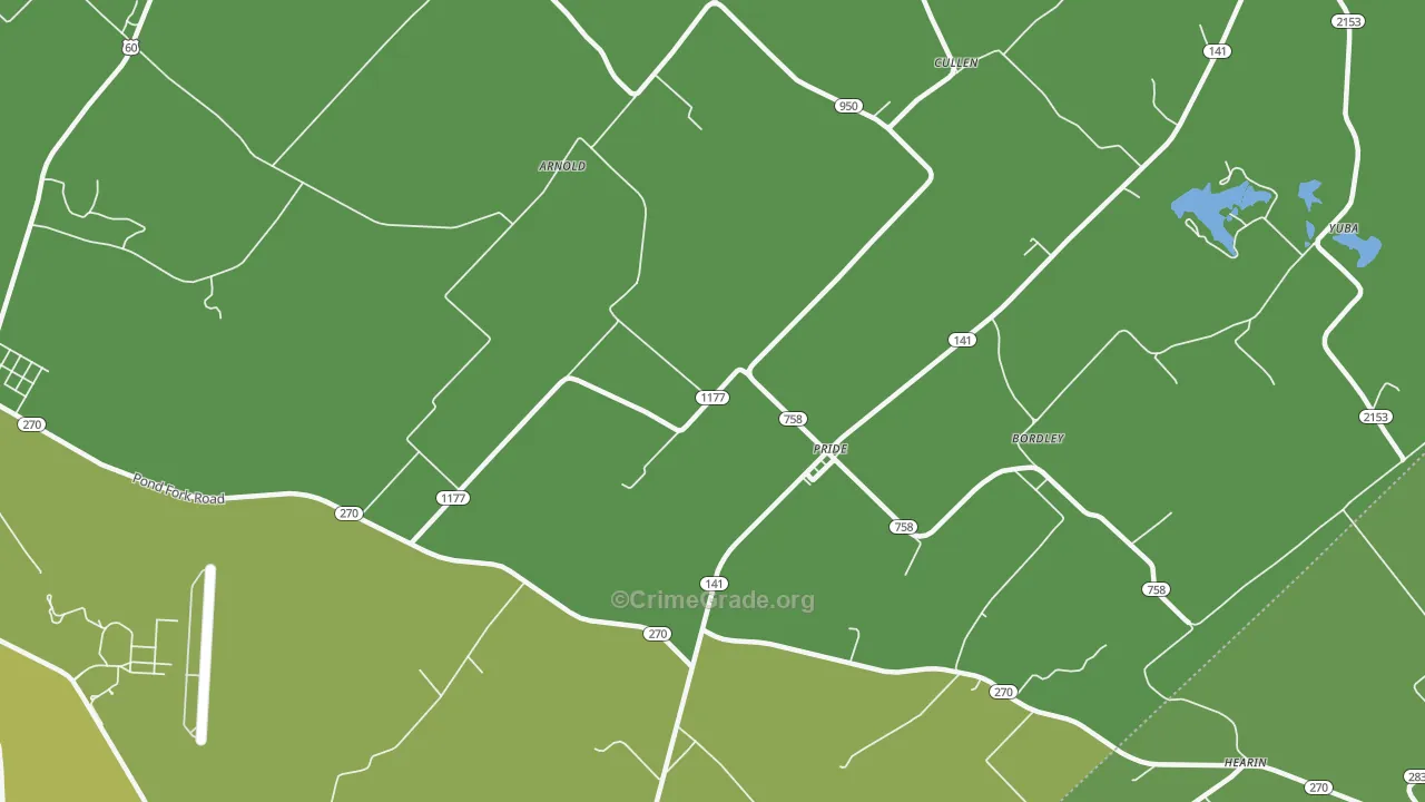 Pride, KY Map of Assault Rates