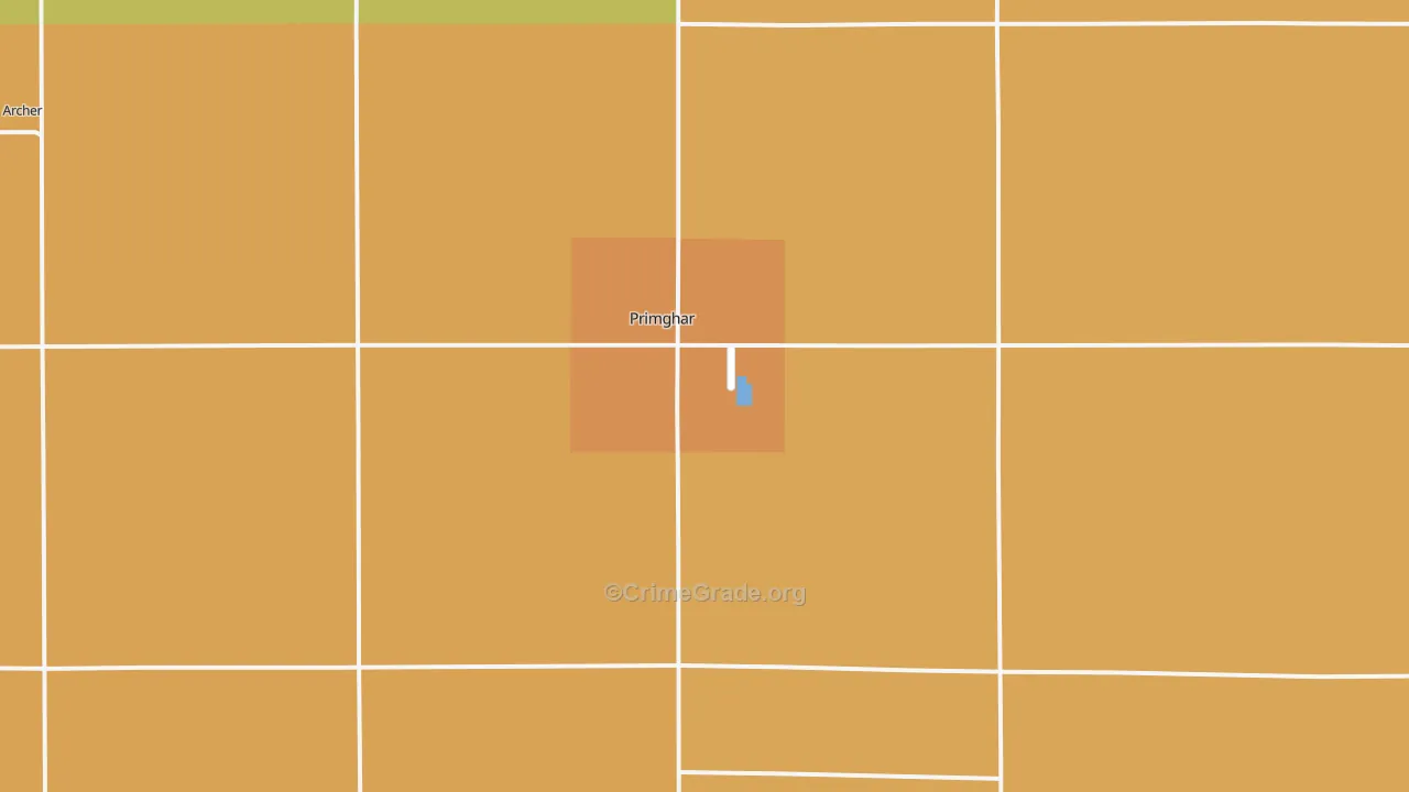 Primghar, IA Map of Assault Rates