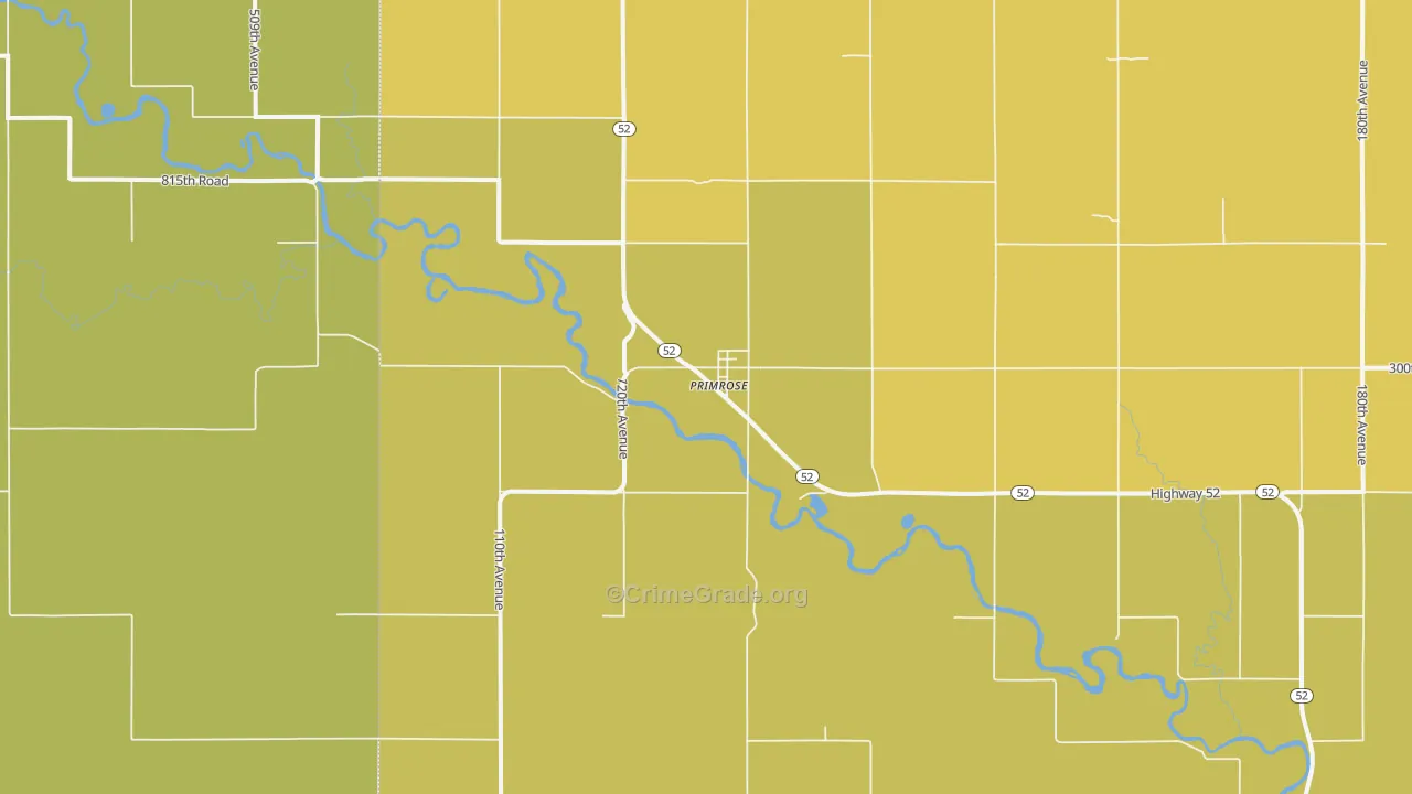 Primrose, NE Map of Assault Rates