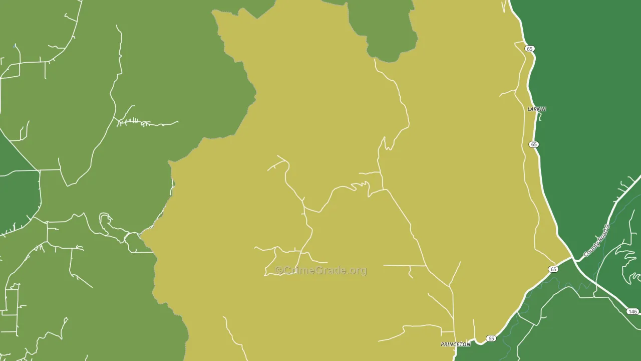 Princeton, AL Map of Assault Rates