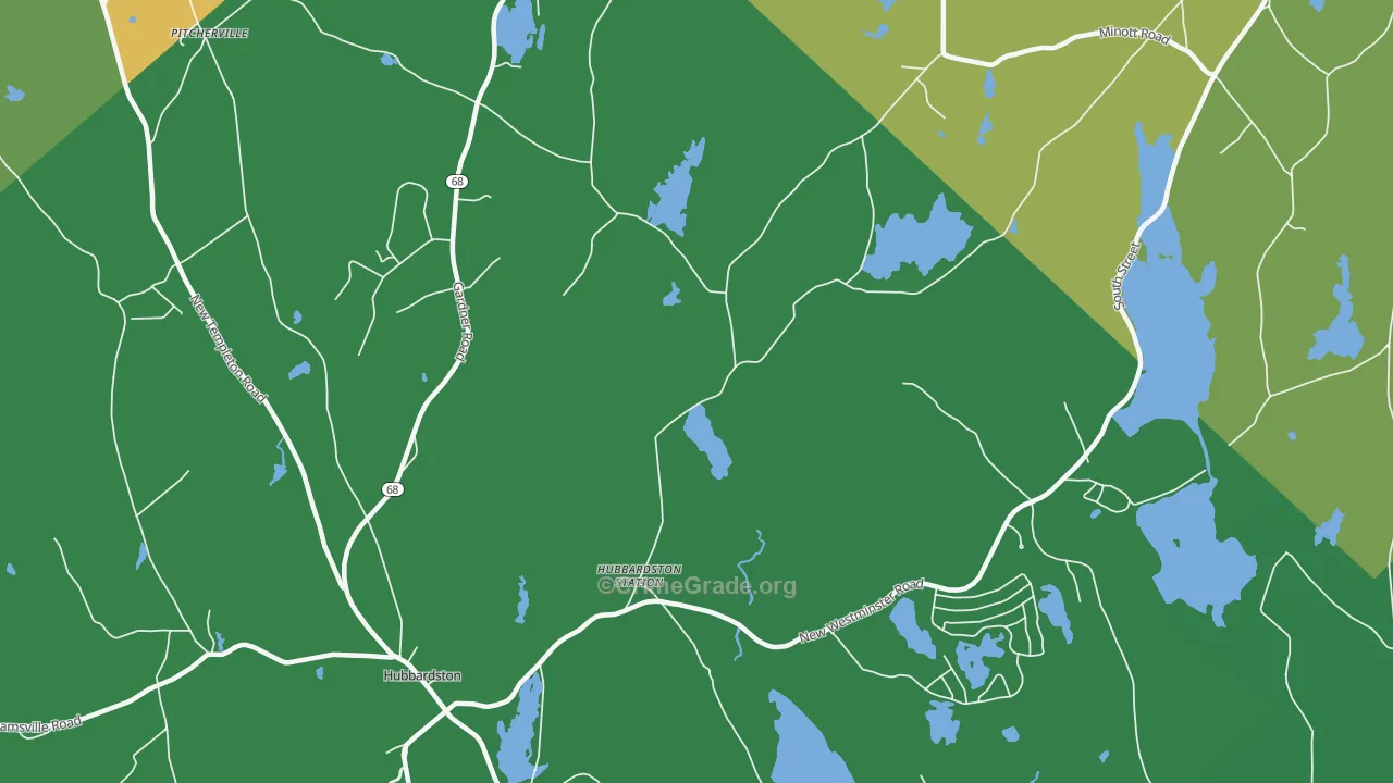 Princeton Station, MA Map of Assault Rates
