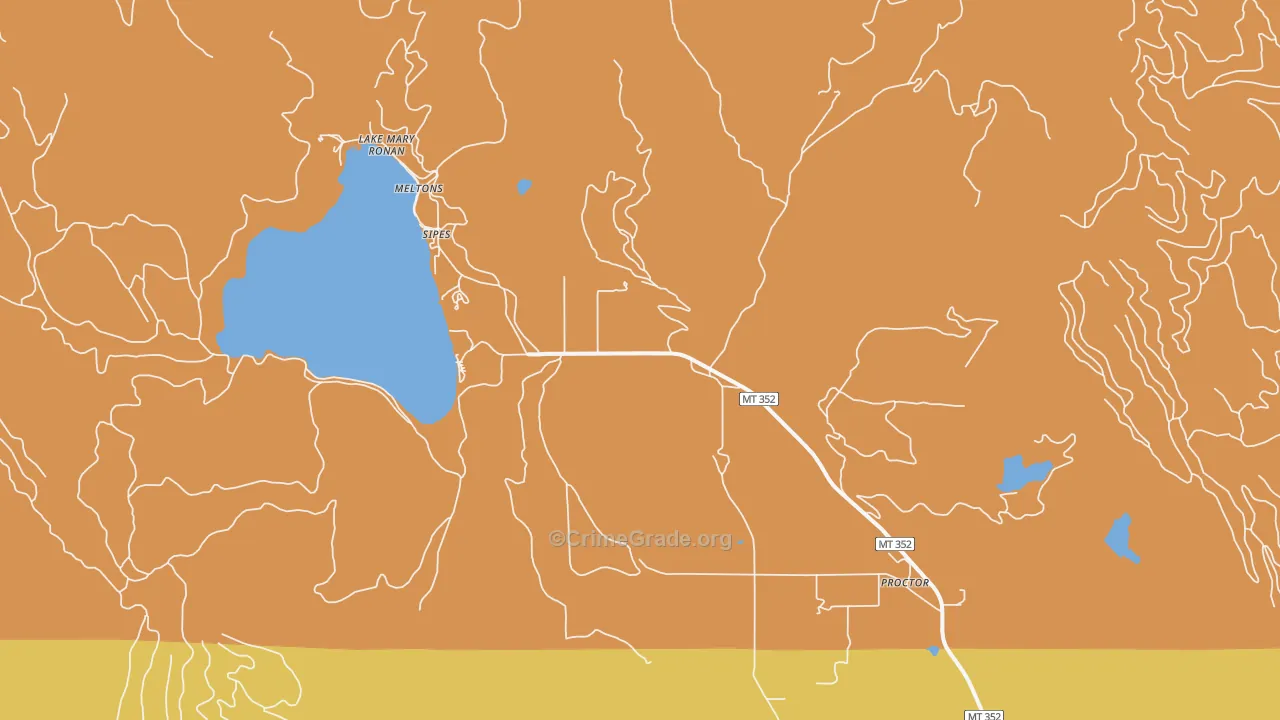 Proctor, MT Map of Assault Rates