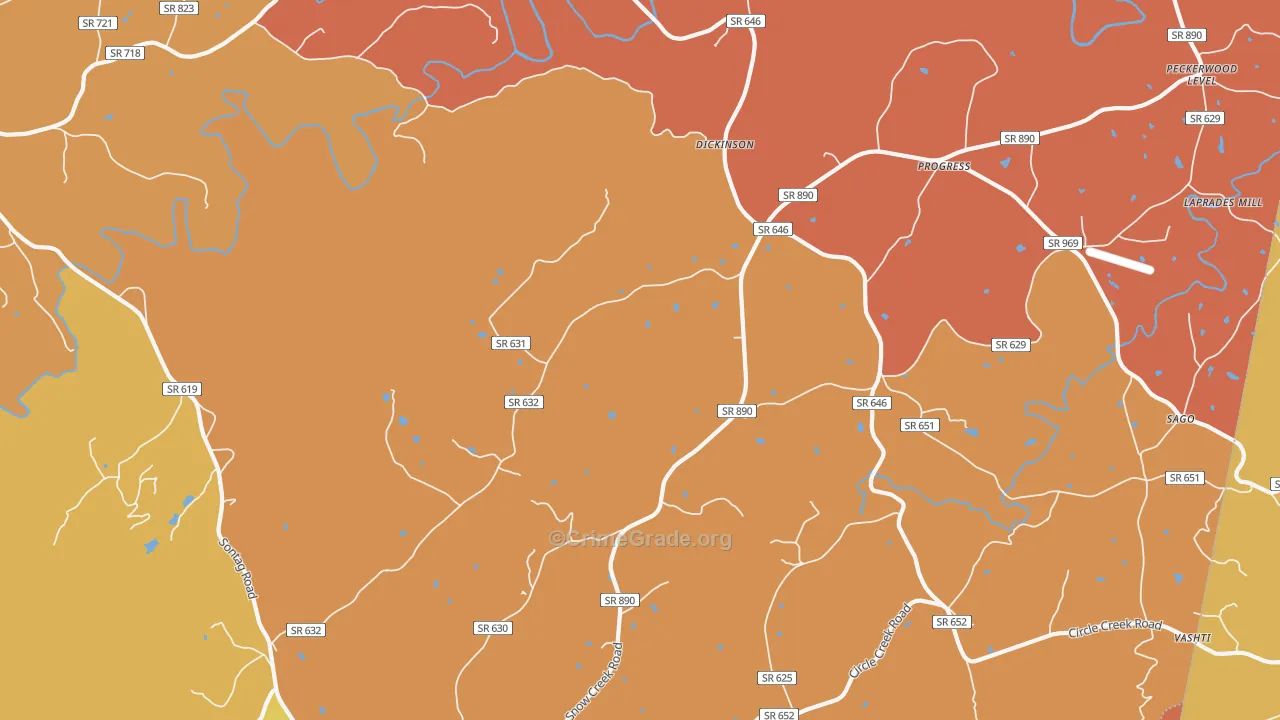 Progress, VA Map of Assault Rates