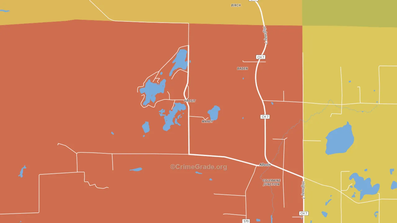 Prosit, MN Map of Assault Rates