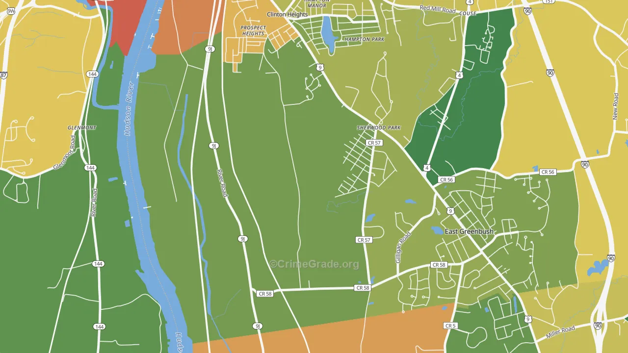 Prospect Heights, NY Map of Assault Rates