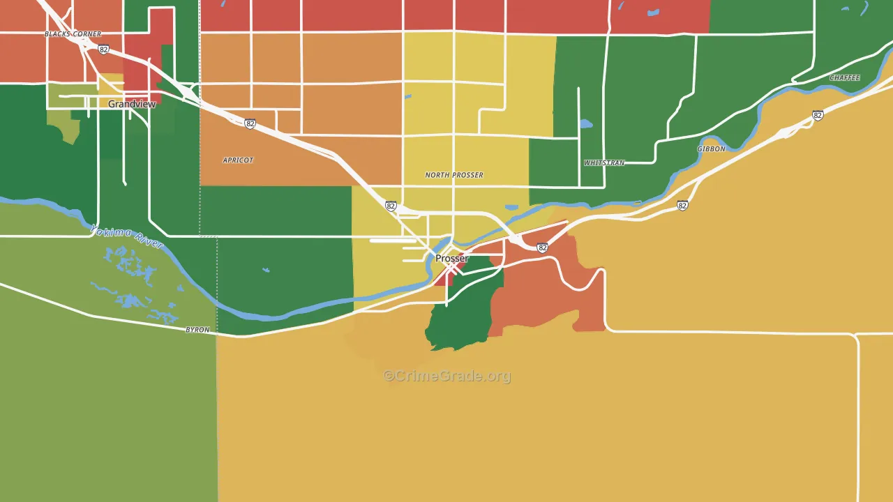 Prosser, WA Map of Assault Rates