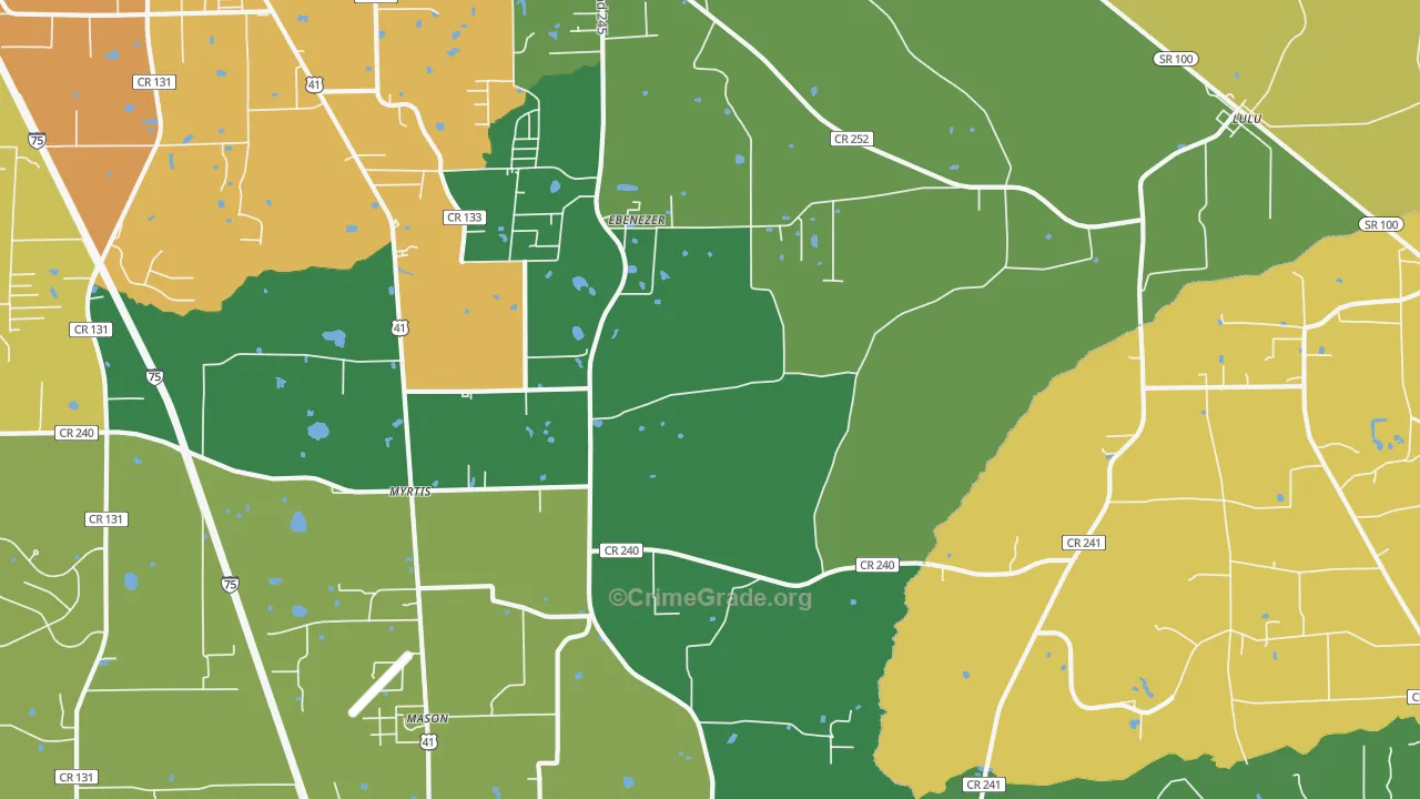 Providence, FL Map of Assault Rates