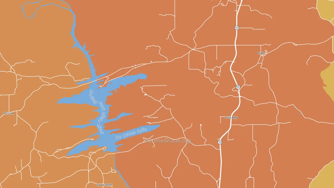 Pullman, AR Map of Assault Rates