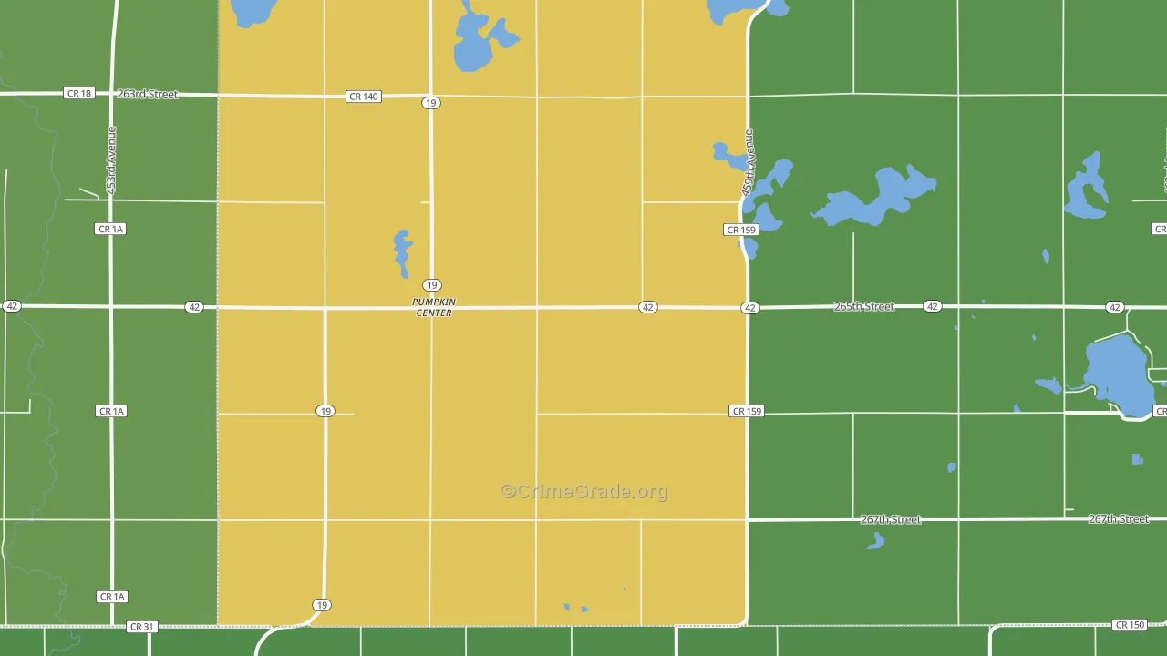Pumpkin Center, SD Map of Assault Rates