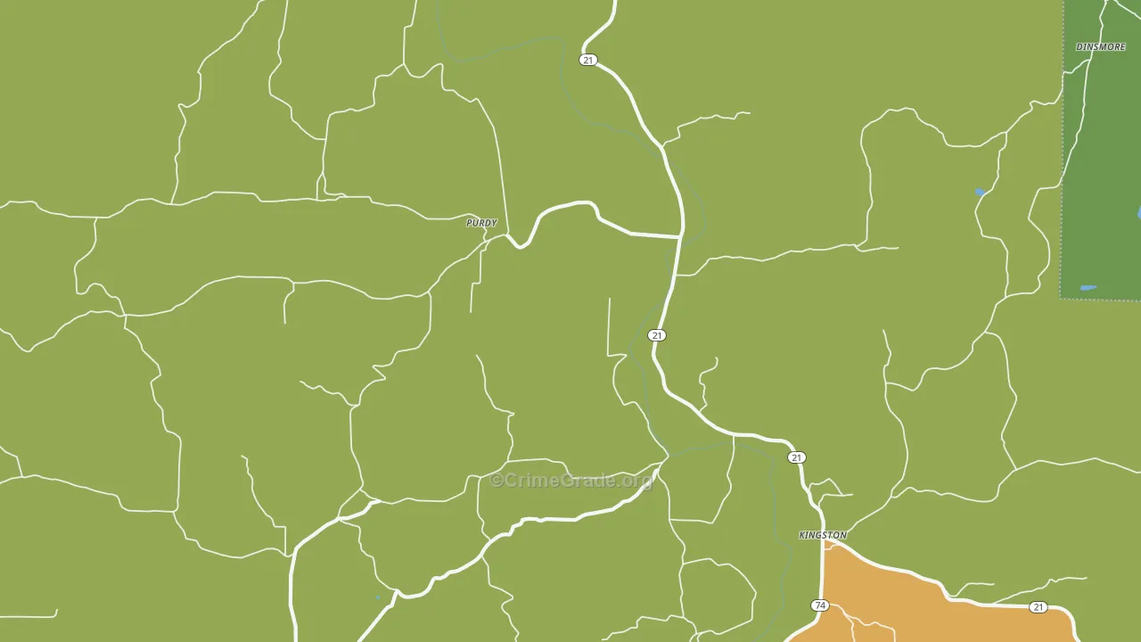 Purdy, AR Map of Assault Rates