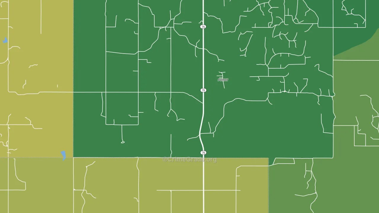 Purdy, OK Map of Assault Rates