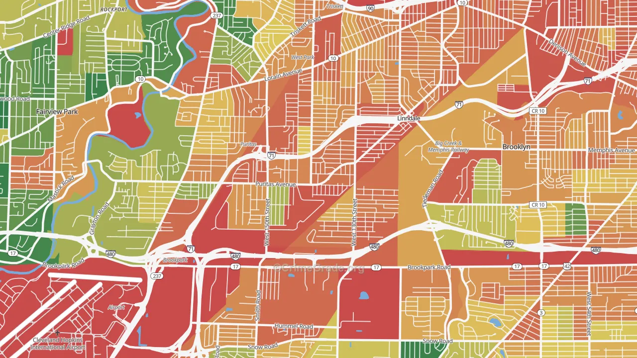 Puritas Longmead, Cleveland, OH Map of Assault Rates