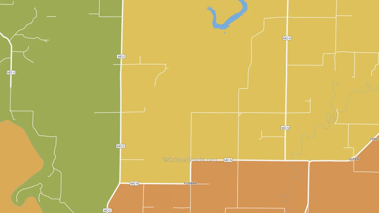Purman, MO Map of Assault Rates
