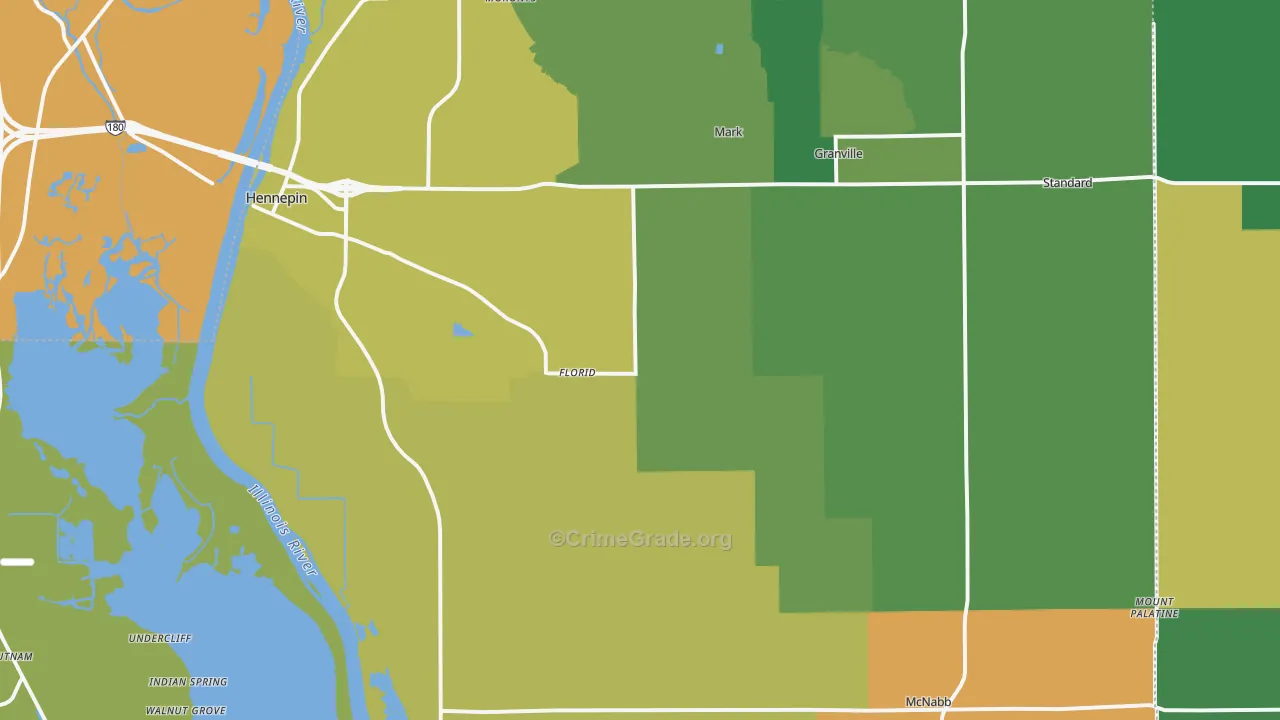 Putnam County, IL Map of Assault Rates