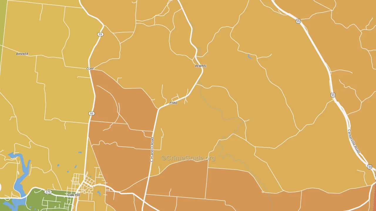 Pyro, OH Map of Assault Rates