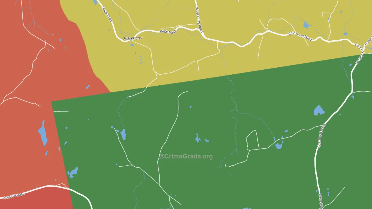 Quaker City, NH Map of Assault Rates