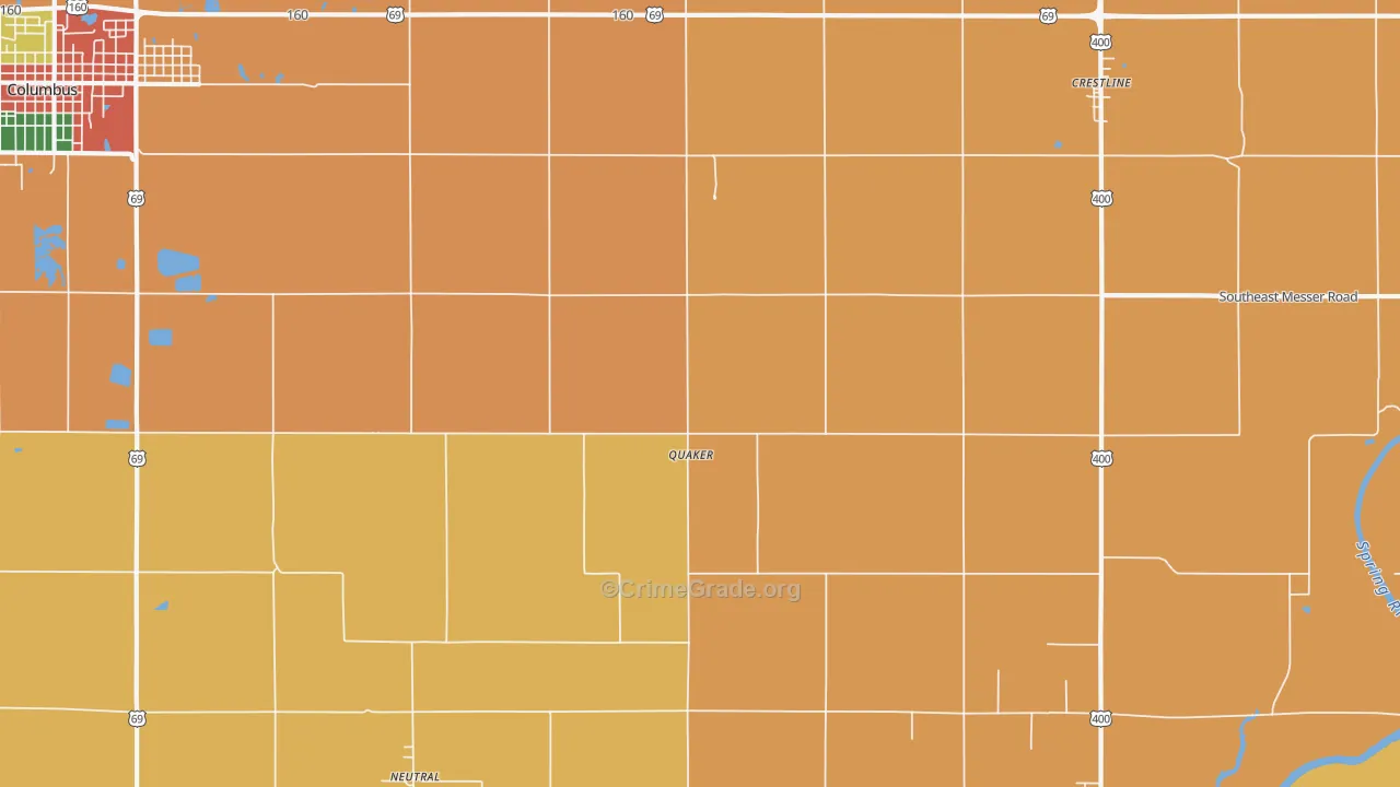 Quaker, KS Map of Assault Rates