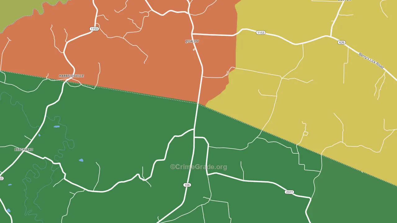 Quality, KY Map of Assault Rates