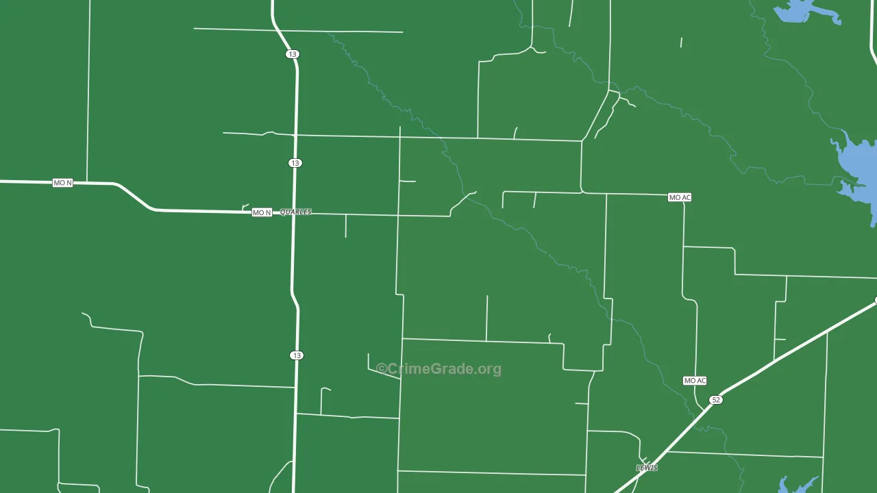 Quarles, MO Map of Assault Rates