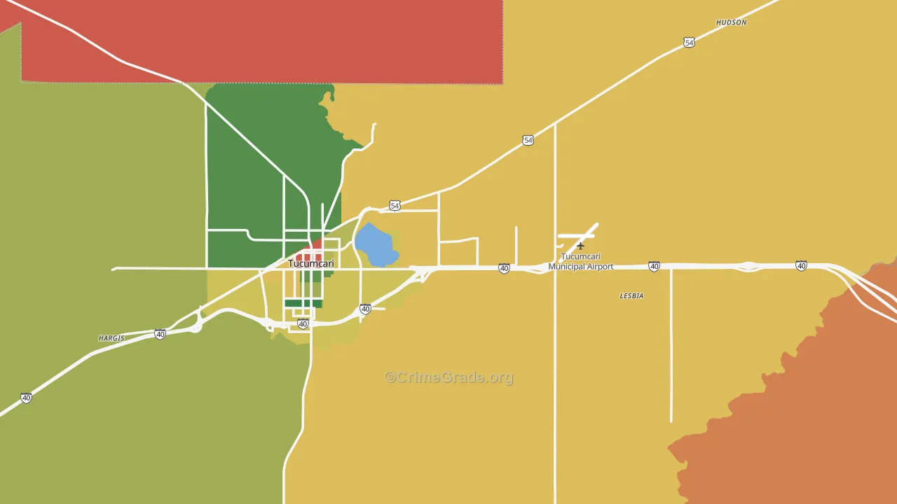 Quay County, NM Map of Assault Rates