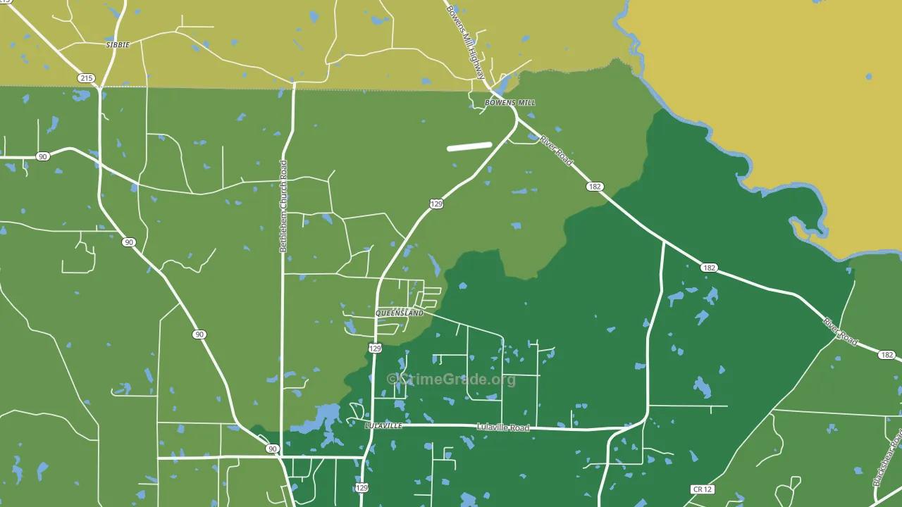 Queensland, GA Map of Assault Rates