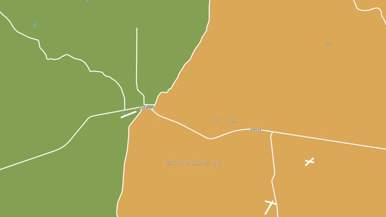 Quemado, NM Map of Assault Rates