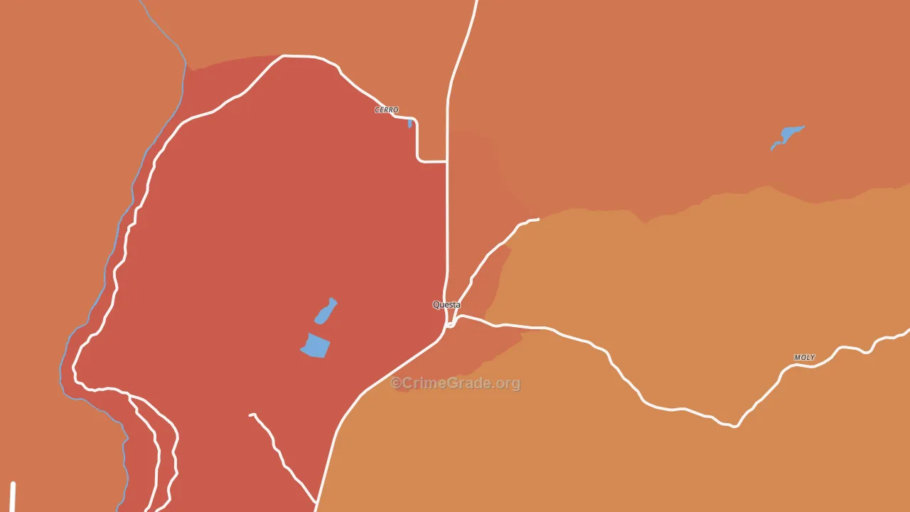Questa, NM Map of Assault Rates