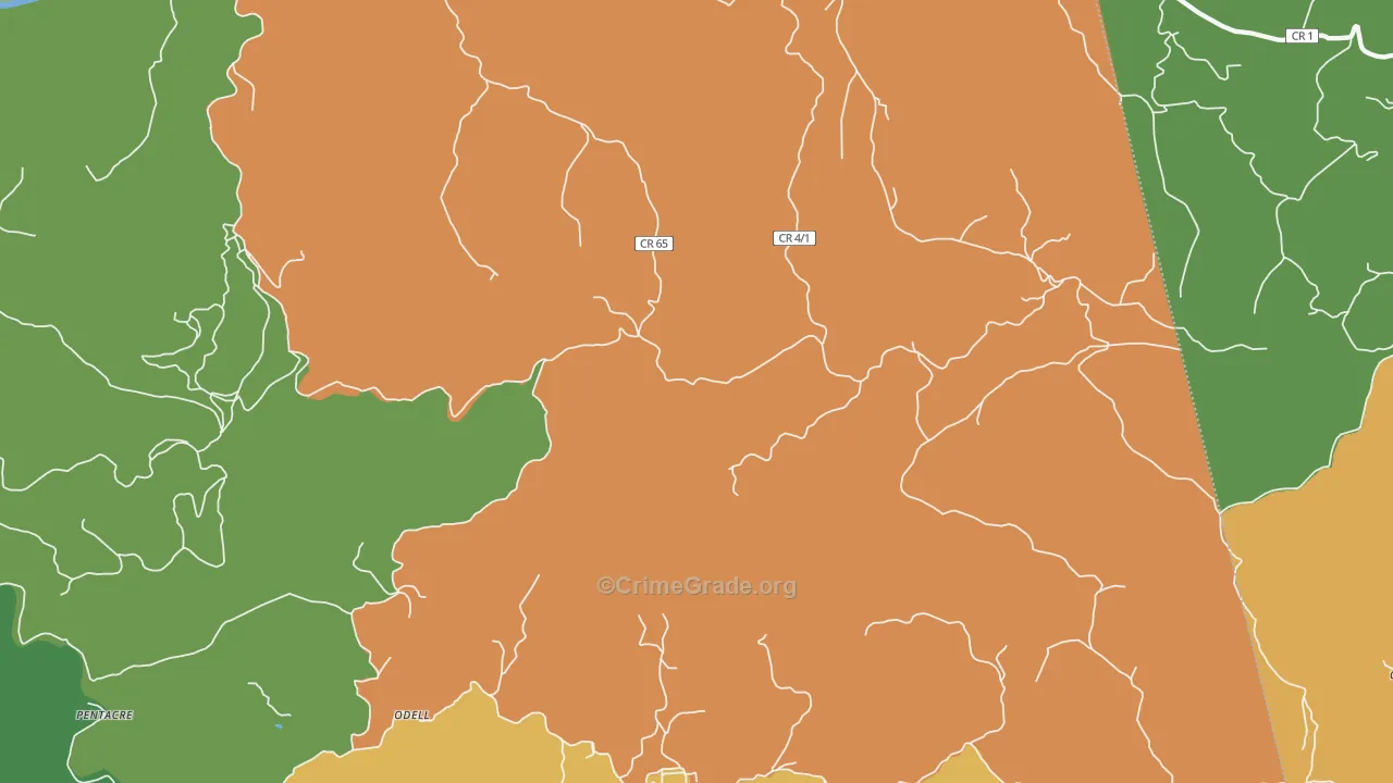 Quick, WV Map of Assault Rates