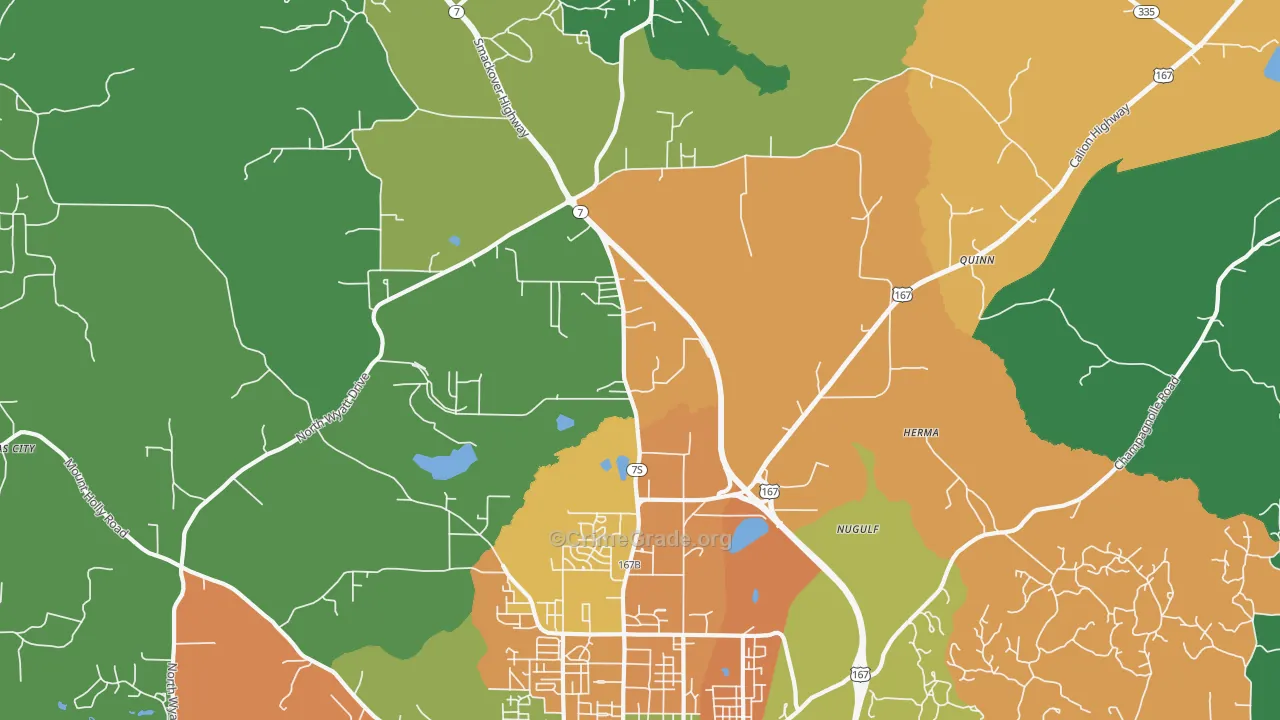 Quinn, AR Map of Assault Rates