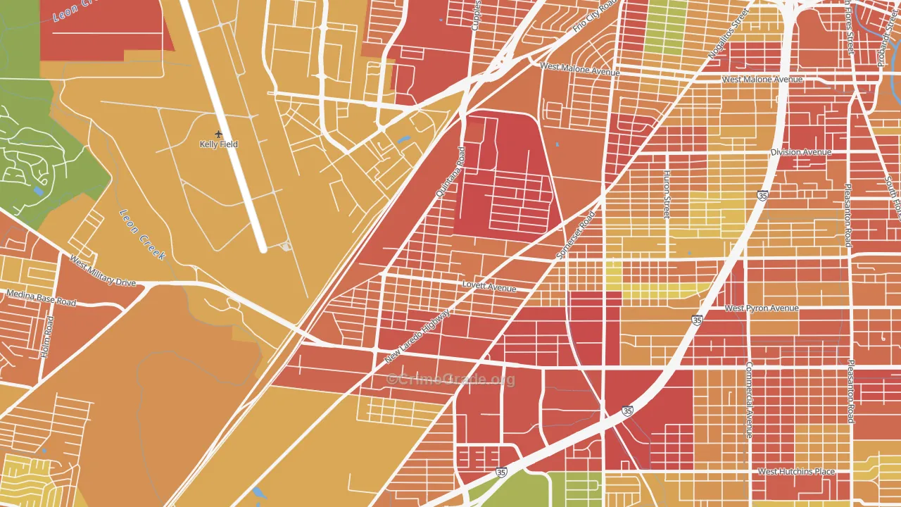 Quintana Community, San Antonio, TX Map of Assault Rates