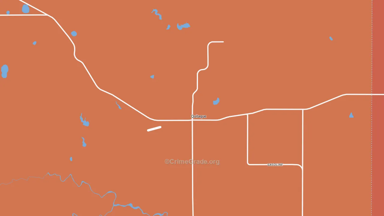 Quitaque, TX Map of Assault Rates