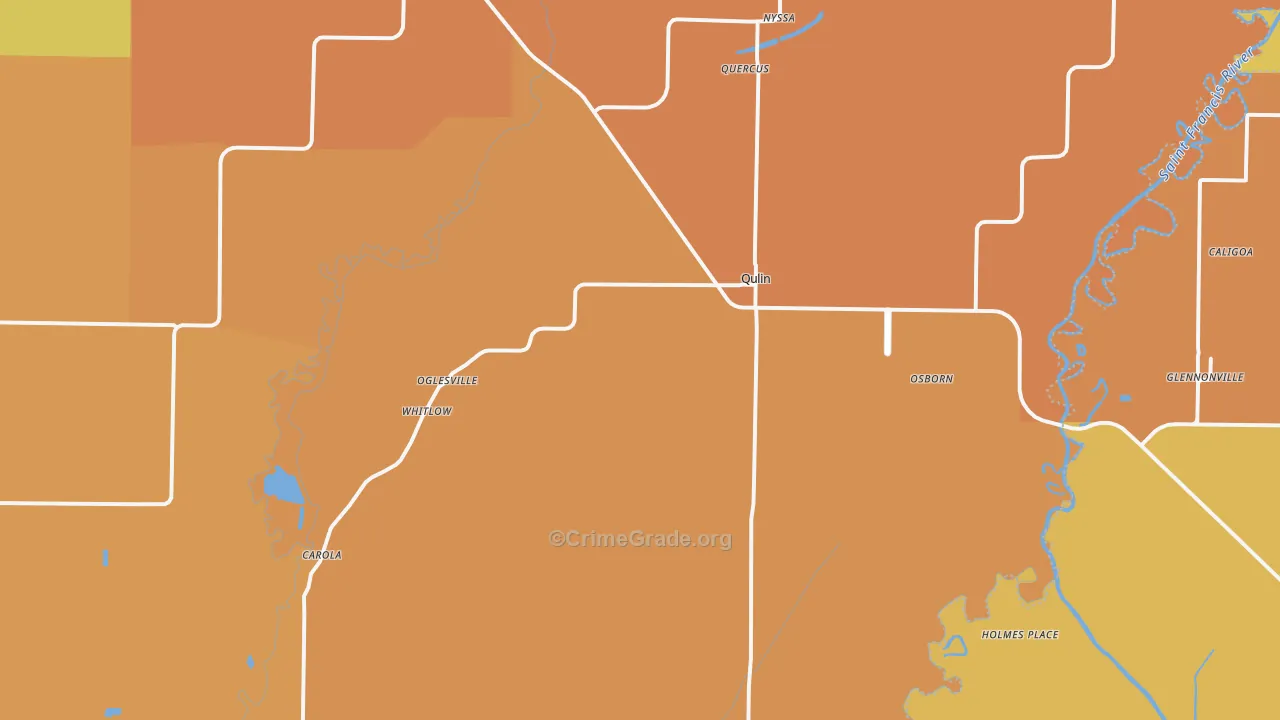Qulin, MO Map of Assault Rates