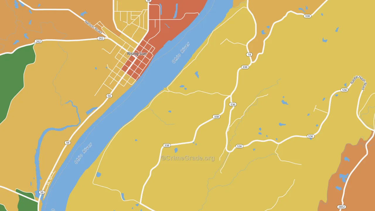Rabbit Hash, KY Map of Assault Rates