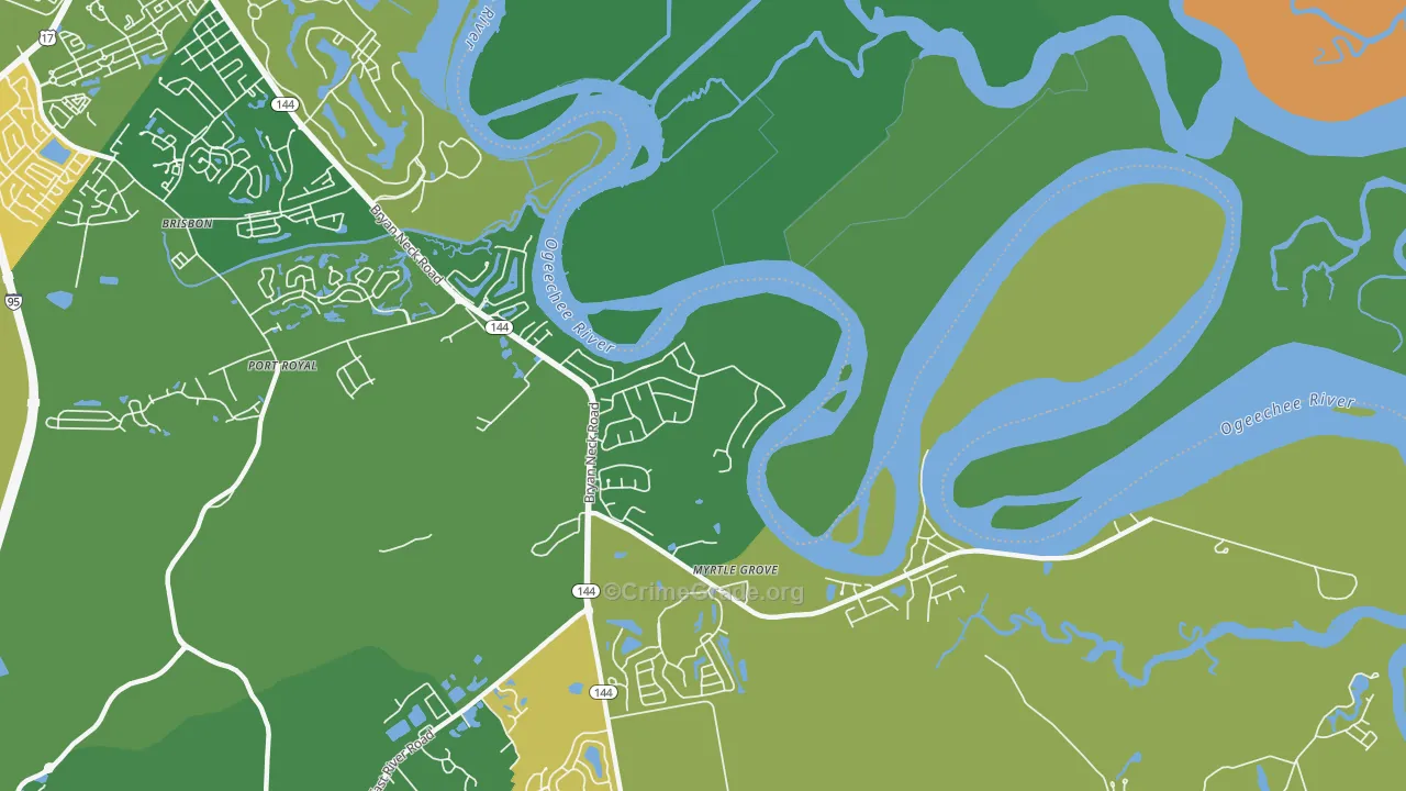 Rabbit Hill, GA Map of Assault Rates