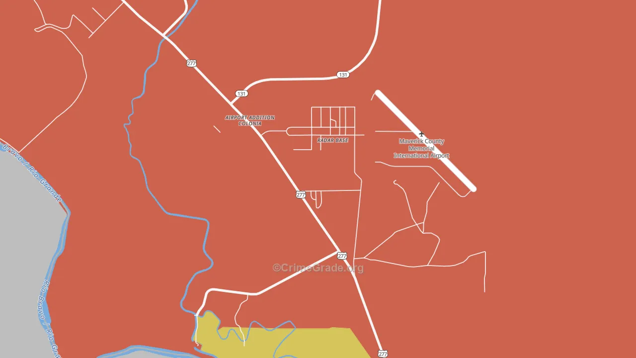 Radar Base, TX Map of Assault Rates