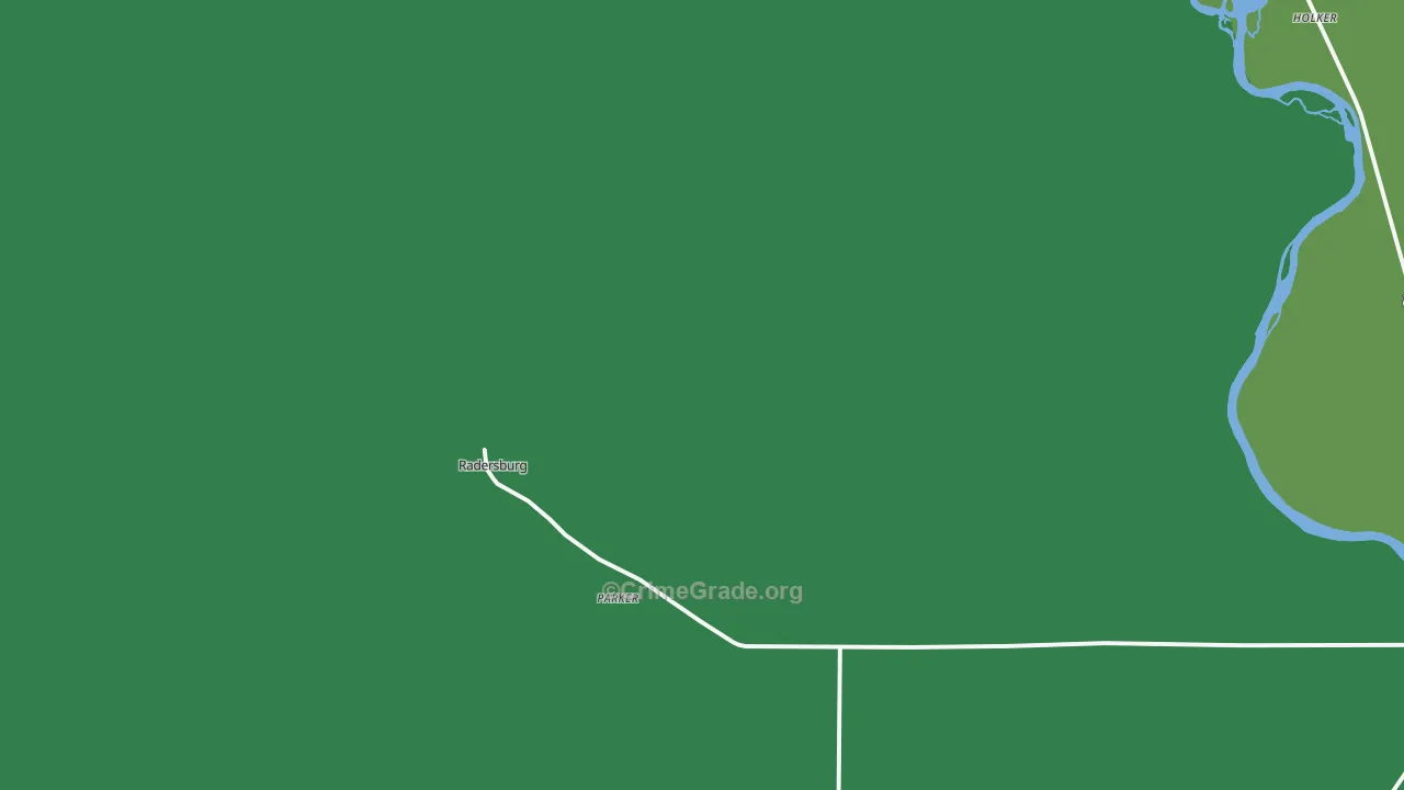 Radersburg, MT Map of Assault Rates